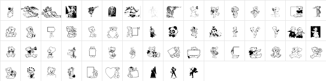 AngelsBears Regular Character Map AngelsBears Regular Character Map