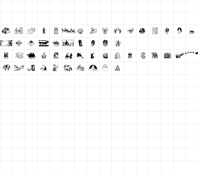 AngelsMisc6 Regular Character Map