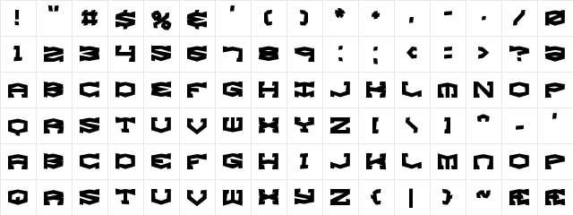 Gyrose Shift BRK Normal Character Map