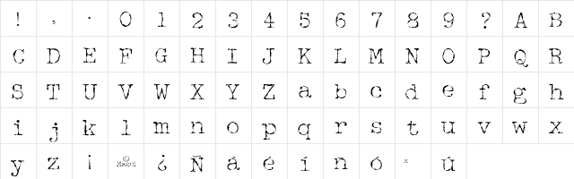 Halbstarke Pica Character Map Halbstarke Pica Character Map
