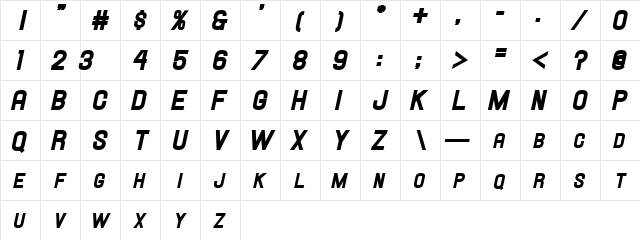Hallandale SC Heavy It. JL Regular Character Map Hallandale SC Heavy It. JL Regular Character Map