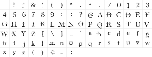handwriting-draft_free-version Regular Character Map handwriting-draft_free-version Regular Character Map