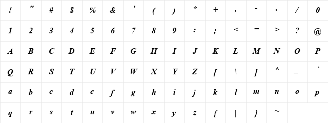Angsana New Bold Italic Character Map Angsana New Bold Italic Character Map
