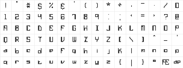 Lyneous Linear BRK Regular Character Map