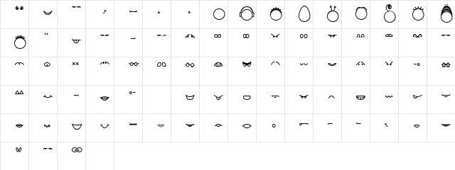 Head-Ding Maker (BRK) Regular Character Map