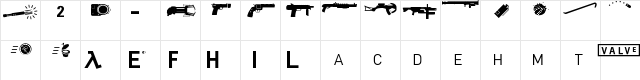 HL2MP Regular Character Map HL2MP Regular Character Map