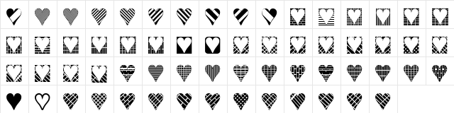 Heart Things 3 Normal Character Map