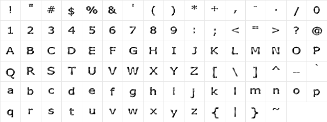 Heavy Texture Regular Character Map