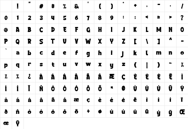 Heavy DEMO Regular DEMO Character Map Heavy DEMO Regular DEMO Character Map