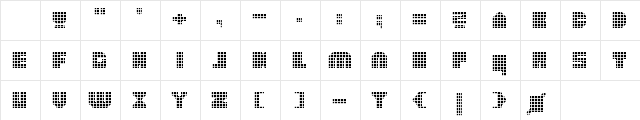 heavyLOUDedge_quad Regular Character Map heavyLOUDedge_quad Regular Character Map