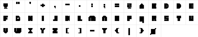 heavyLOUDedge_raw Regular Character Map heavyLOUDedge_raw Regular Character Map
