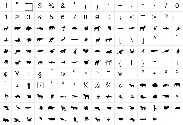 Animals Becker Normal Character Map