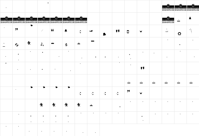 Hello Christmas Fill Trial Regular Character Map