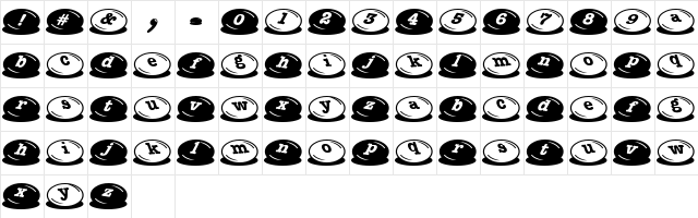 m&amp;ms Regular Character Map