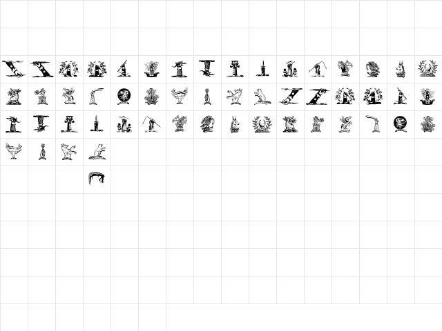 HelmbuschCrestSymbols Regular Character Map