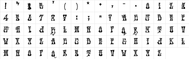Hendrix Regular Character Map