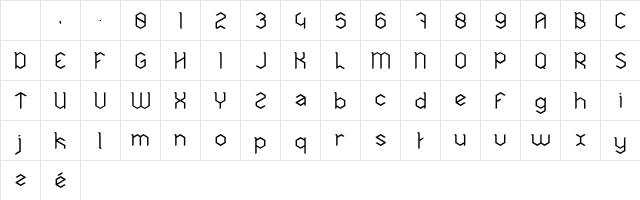 Hexa Regular Character Map Hexa Regular Character Map