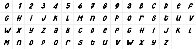 Hey Elsie Regular Character Map