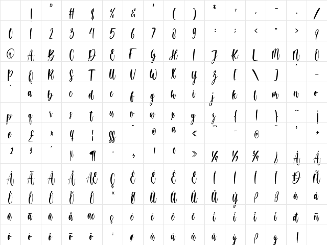 hey girl Regular Character Map hey girl Regular Character Map
