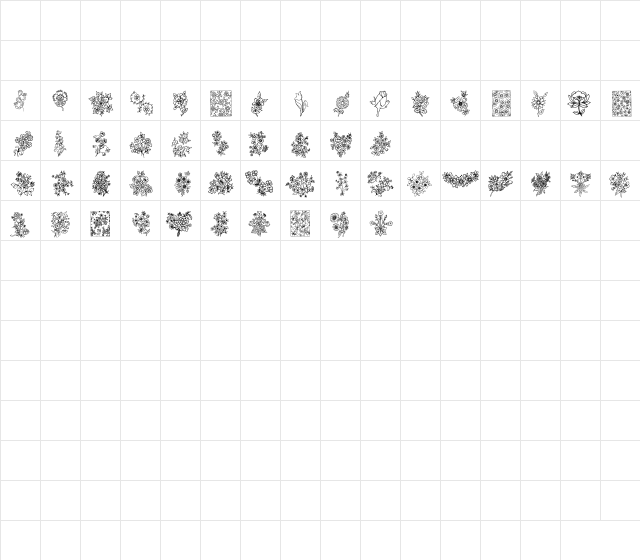 NewSymbolFont Regular Character Map NewSymbolFont Regular Character Map