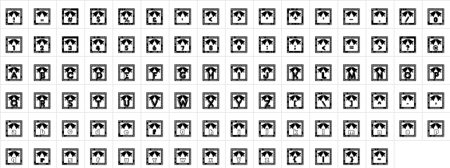 Holialpha decorative Character Map