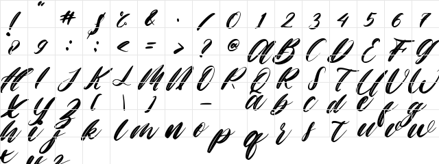 Holla Christmas Regular Character Map