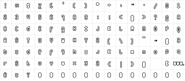 honey Ultra Character Map honey Ultra Character Map