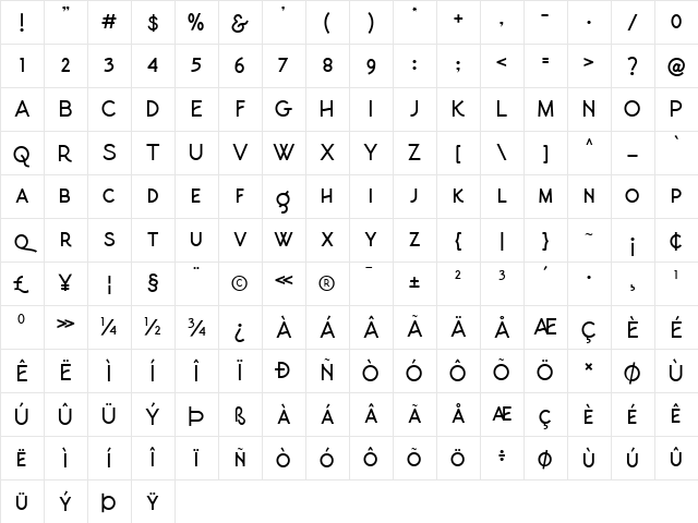 Hoogy Italic Character Map Hoogy Italic Character Map