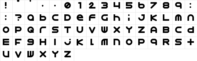 Astro 867 Regular Character Map Astro 867 Regular Character Map