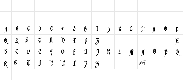 Magdelena Regular Character Map