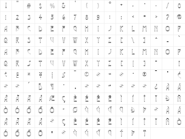 Hu_Desd Regular Character Map