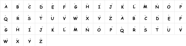KR Buzzzz Regular Character Map