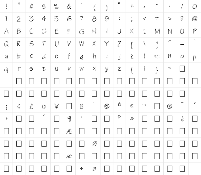 FZ HAND 1 SPIKED Normal Character Map
