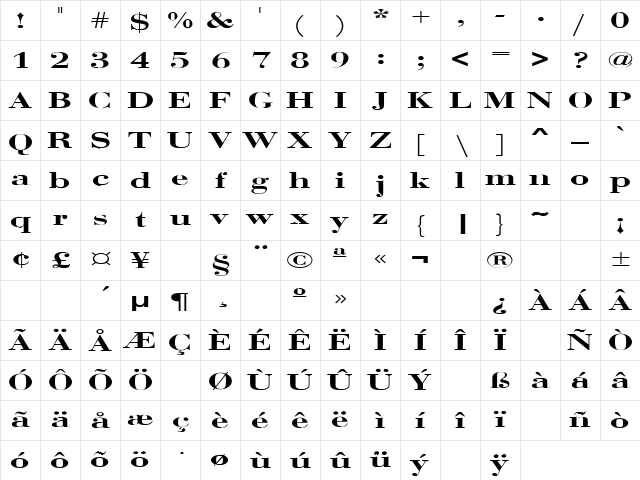 Any Color 3 Regular Character Map