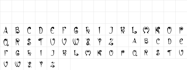 Hyacinth Regular Character Map