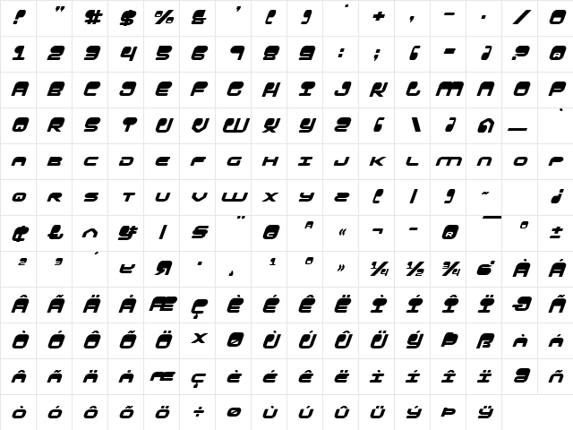 HYPNO Agent Italic Italic Character Map HYPNO Agent Italic Italic Character Map