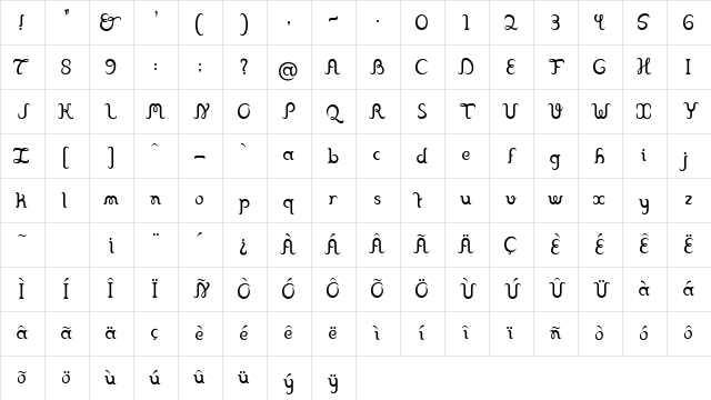 Franklin Cascaes Regular Character Map Franklin Cascaes Regular Character Map