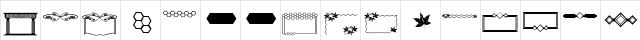 ap fancy frames Regular Character Map