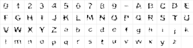Apokalypto Regular Character Map