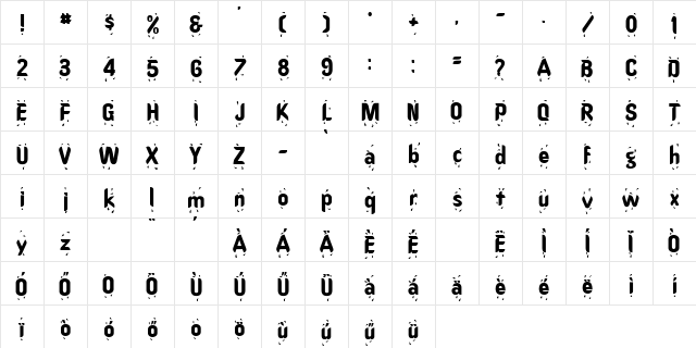 H_Liquid Regular Character Map
