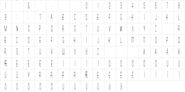 H_Nemo Regular Character Map H_Nemo Regular Character Map