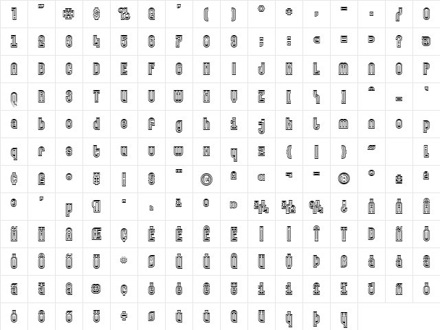 MakushkaQuadriga Regular Character Map