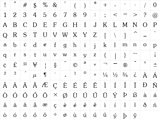 H_Souvenir BT Light Character Map