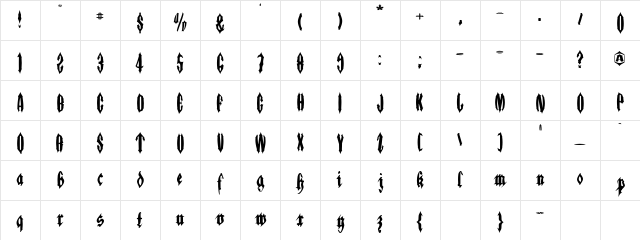 Applesauce01 Regular Character Map