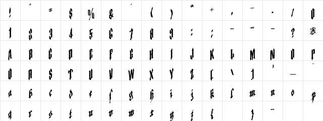 Applesauce03 Regular Character Map