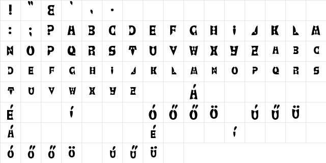 H_YoBaby Regular Character Map