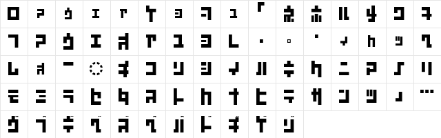 I2koukaku j Character Map