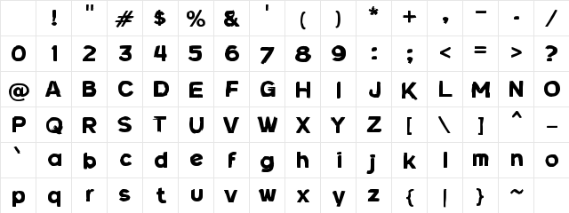 i Instead Regular Character Map