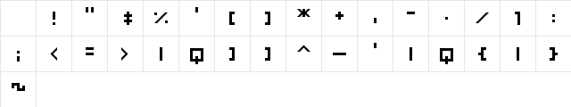 imagine font Regular Character Map