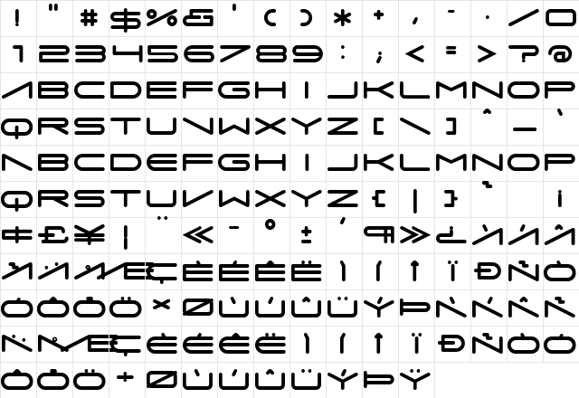 Imitari Extended Character Map Imitari Extended Character Map